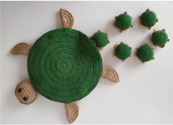 Receita Tartaruga Didatica Amigurumi