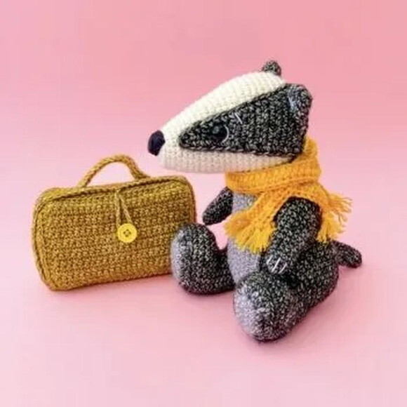 Receita Texugo Amigurumi