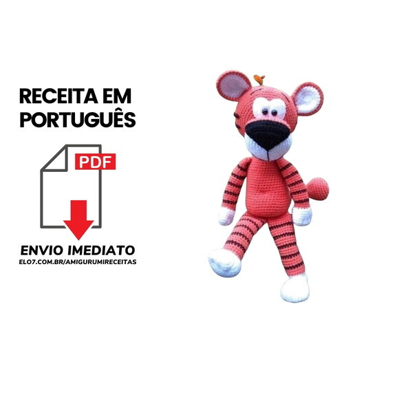 Receita Tigrao Amigurumi