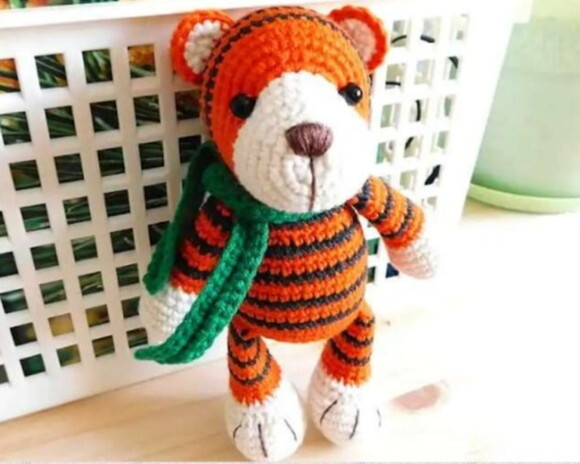 Receita Tigre Amigurumi