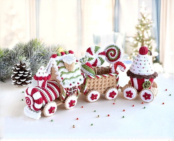 Receita Tremzinho de Natal Amigurumi