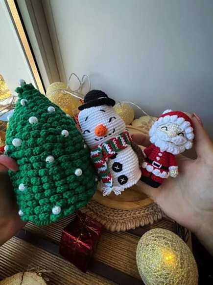 Receita Trio Natalino Amigurumi
