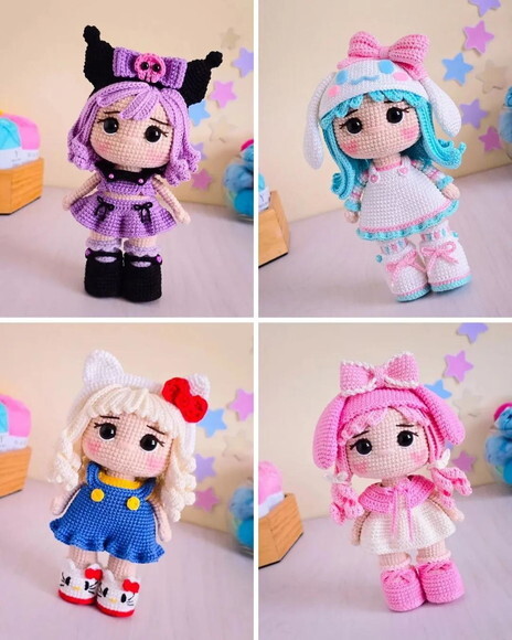 Receita Turma Hello Kitty Amigurumi