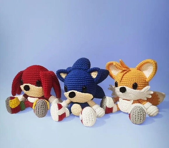 Receita Turma Sonic Amigurumi