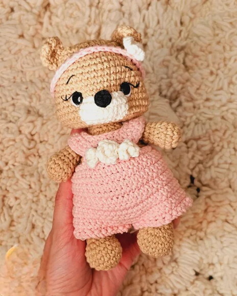Receita Ursa Amigurumi