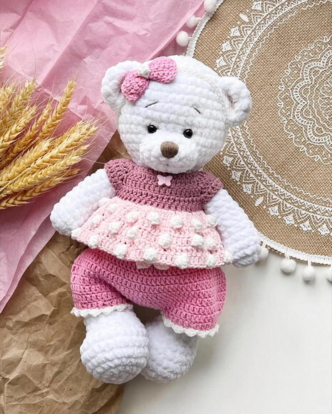 Receita Ursinha Amigurumi