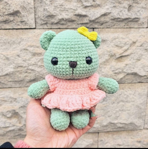 Receita Ursinha Amigurumi