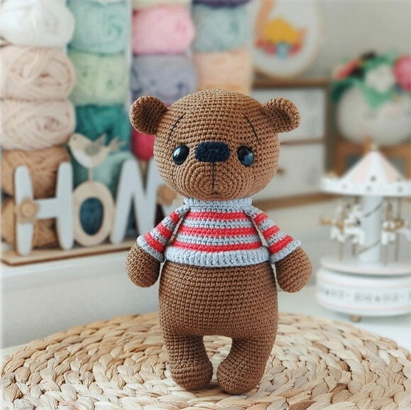 Receita Ursinho Amigurumi