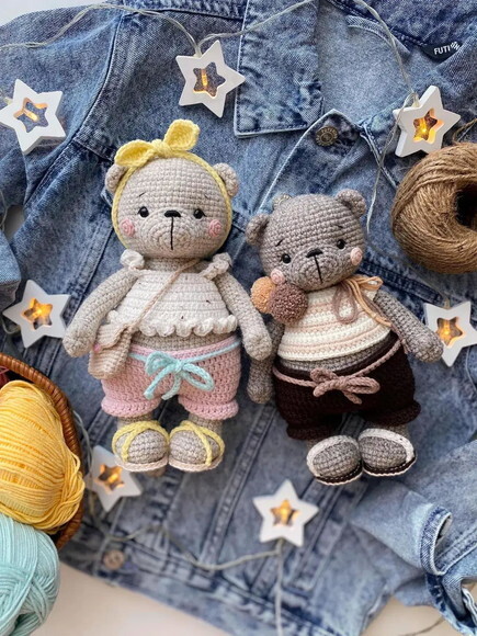 Receita Ursinhos Amigurumi