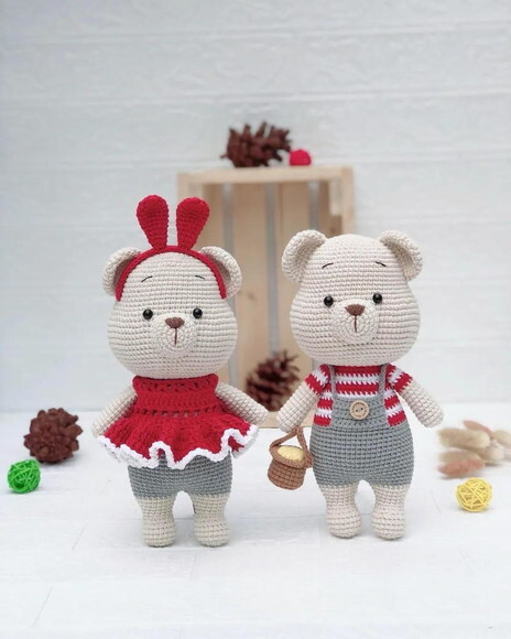 Receita Ursinhos Amigurumi