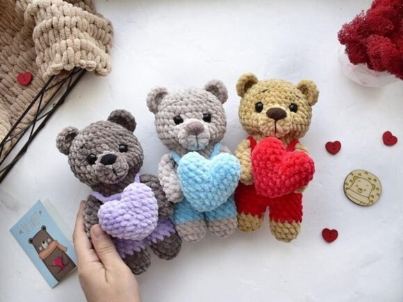 Receita Ursinhos Amigurumi