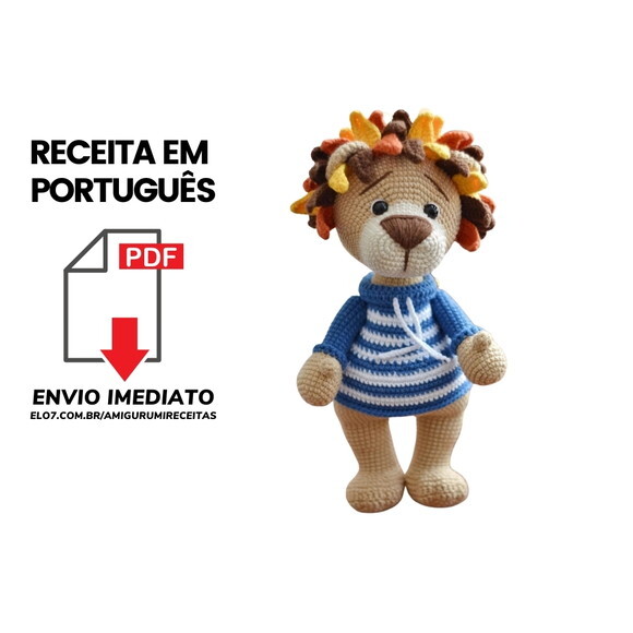 Receita Urso amigurumi