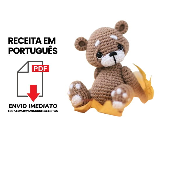 Receita Urso amigurumi