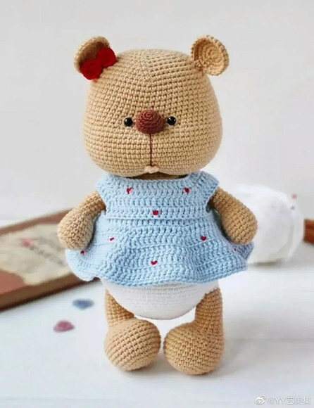 Receita Urso Amigurumi