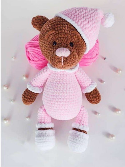 Receita Urso Dorminhoco Amigurumi