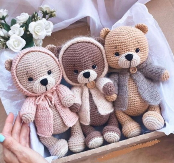 Receita Ursos Amigurumi