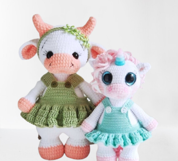 Receita Vaca amigurumi