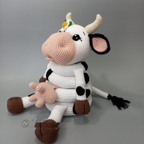 Receita Vaca Encaixe Amigurumi