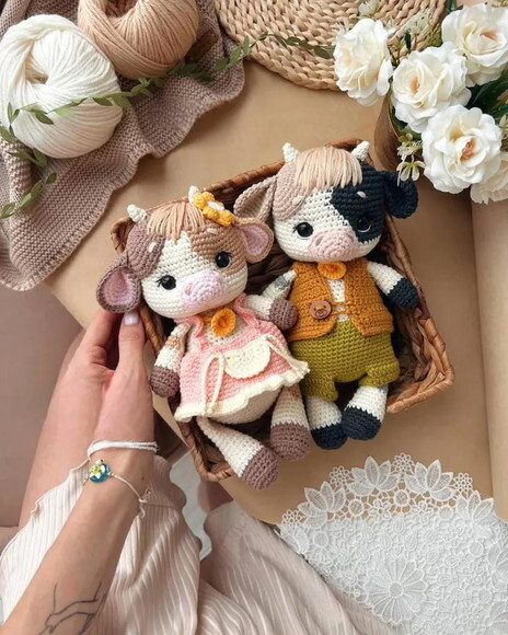 Receita Vaquinha Amigurumi
