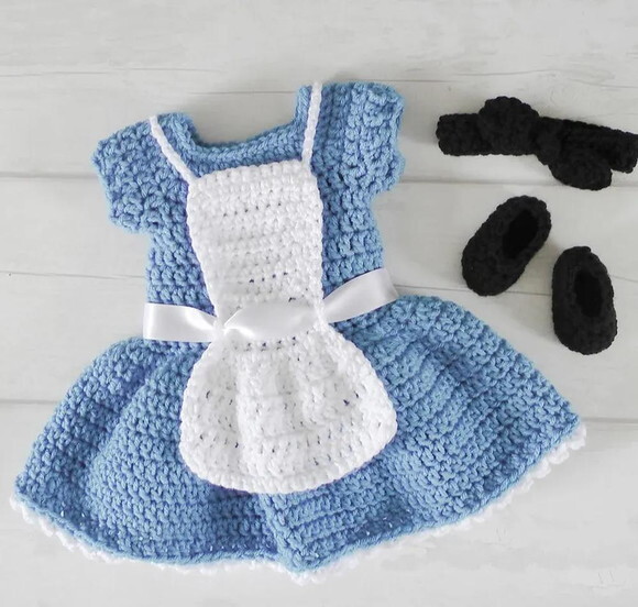 Receita Vestido Alice Amigurumi