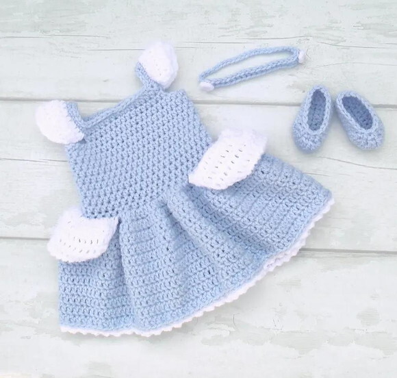 Receita Vestido Cinderela Amigurumi
