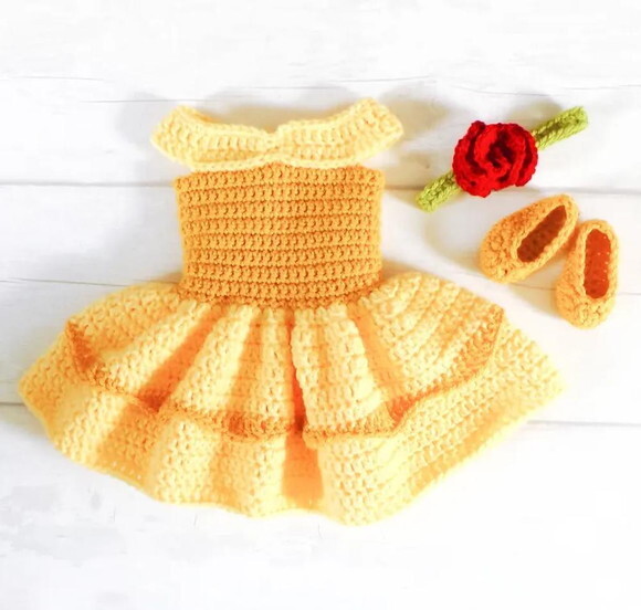 Receita Vestido Bella Amigurumi