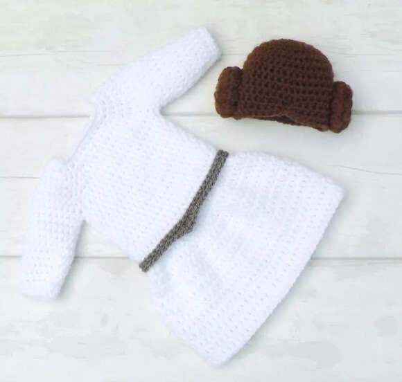 Receita Vestido Leia Amigurumi