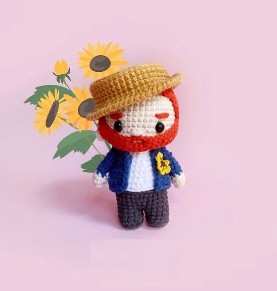 Receita Vicent Van Goth Amigurumi