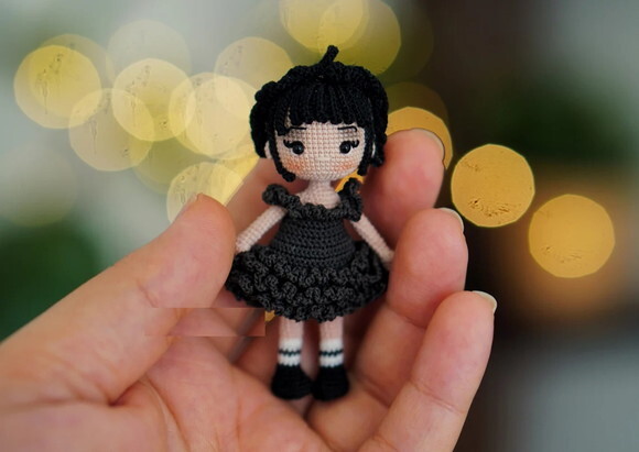 Receita Wandinha Amigurumi