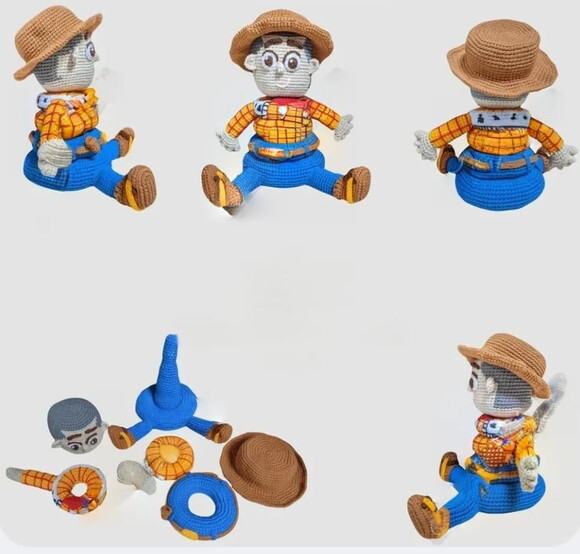 Receita Woody Encaixe Amigurumi