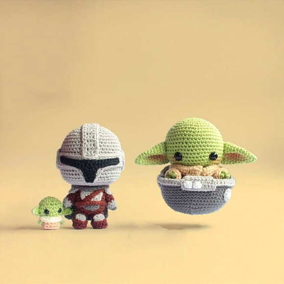 Receita Yoda Amigurumi
