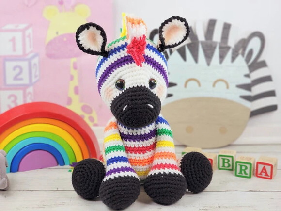 Receita Zebra Amigurumi