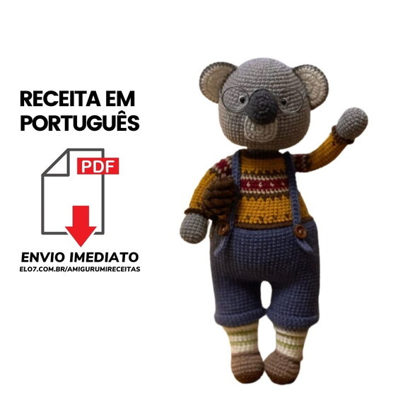 Receitas em PDF - Coala Amigurumi