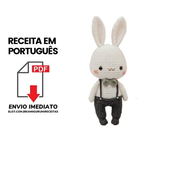 Receitas em PDF - Coelho Amigurumi