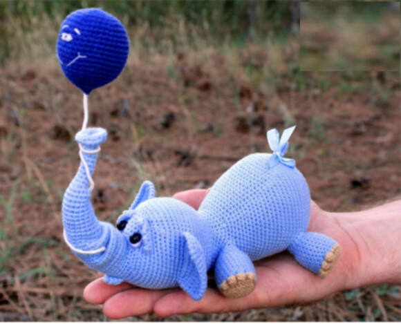 Receitas em PDF- Elefante Amigurumi