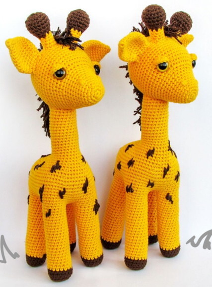 Receitas em PDF- Girafa Amigurumi
