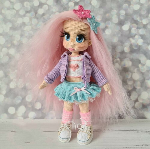 Boneca LoL Amigurumi- Receitas de amigurumi em PDF português