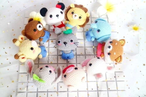 Receita 10 bichinhos amigurumi