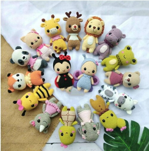 Receita 17 bichinhos amigurumi