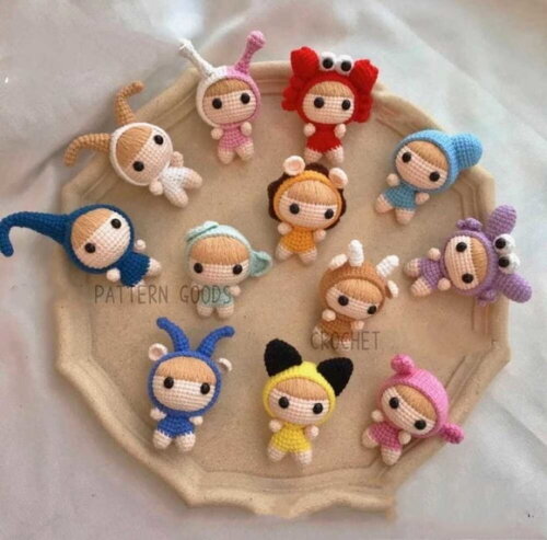 Receita 12 bichinhos amigurumi
