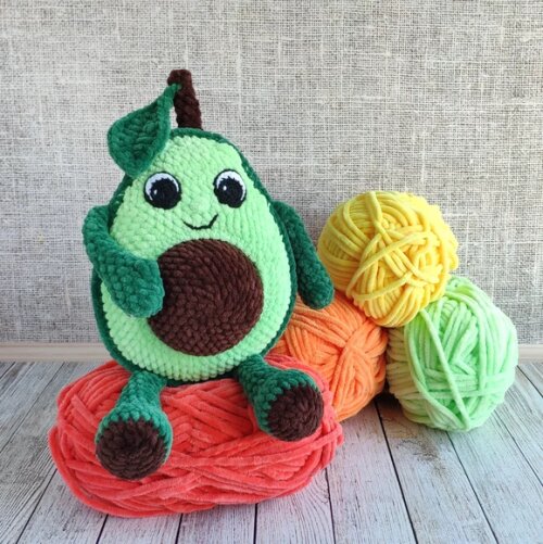 Receita Abacate Amigurumi