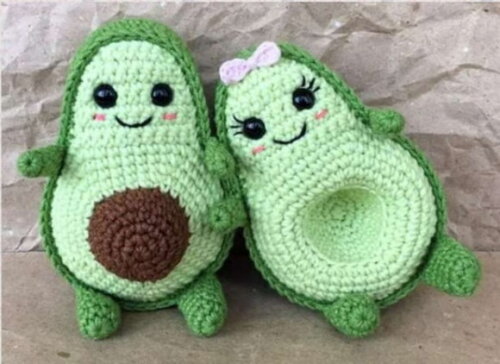 Receita Abacates Namorados Amigurumi