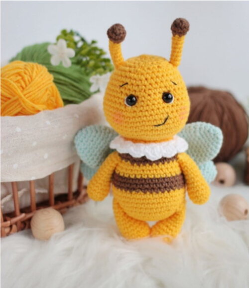 Receita Abelha amigurumi
