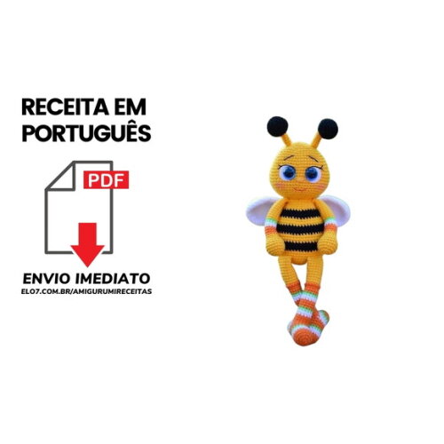Receita Abelha amigurumi