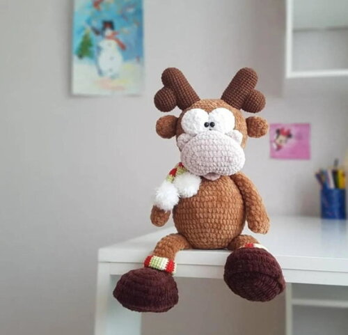 Receita Alce Amigurumi
