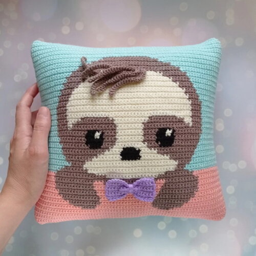 Receita Almofada Preguiça Amigurumi