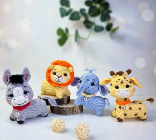 Receita Animais Safari Amigurumi