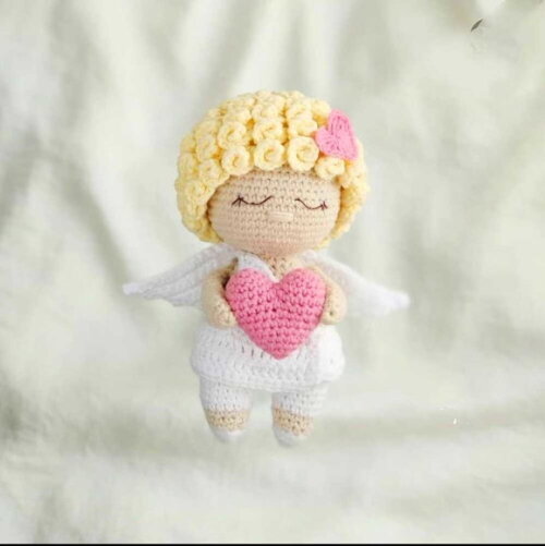 Receita Anjo Amigurumi