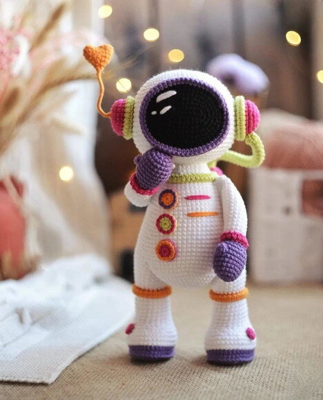 Receita Astronauta Amigurumi
