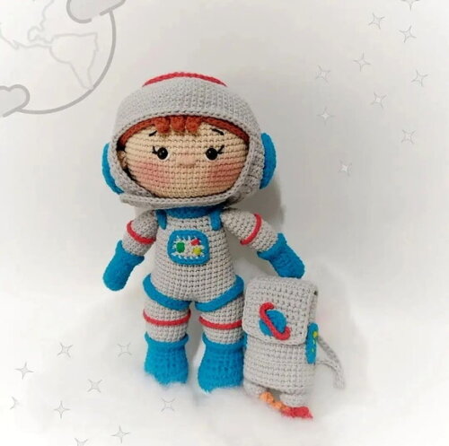 Receita Astronauta Amigurumi